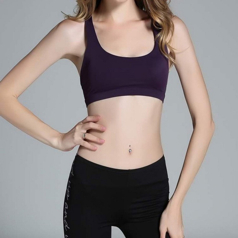 Alexa Move Freely Aubergine Sports Bra - Picture 2 of 6
